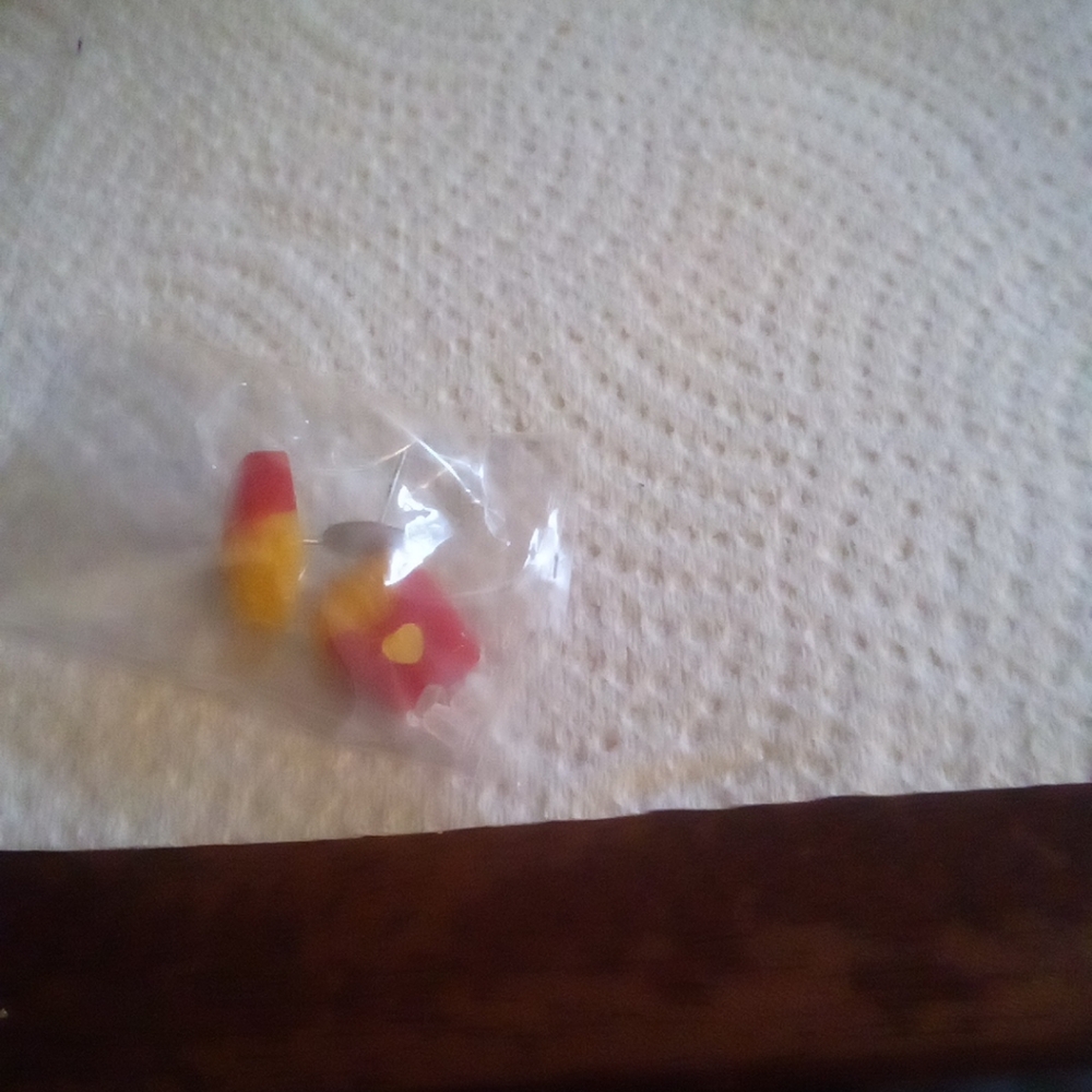 McDonald's Shaped Earrings (Studs With Fasteners)